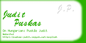 judit puskas business card