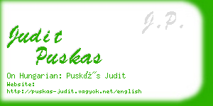 judit puskas business card